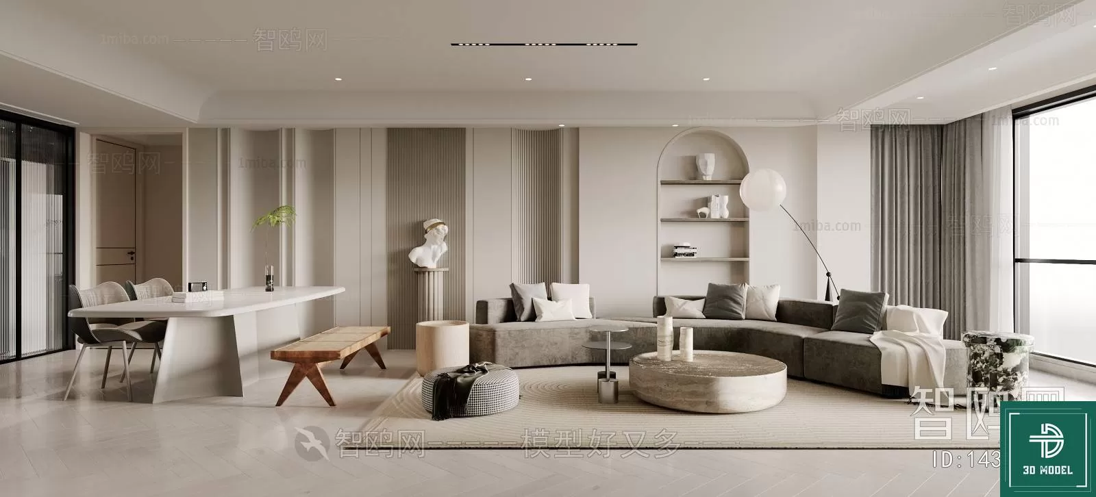LIVING ROOM 3D SCENES – BLOCKS – 537 – PRO LIVING ROOM 3D SCENES – BLOCKS – 537 – PRO