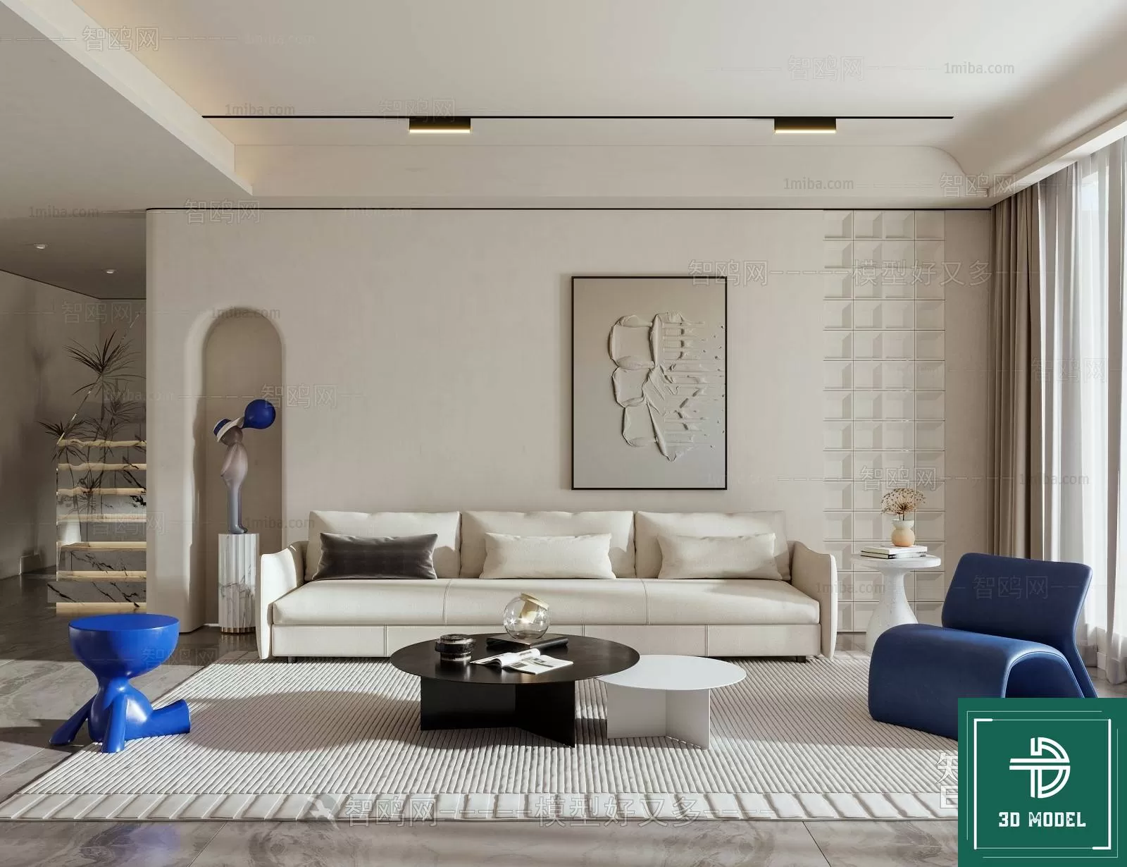 LIVING ROOM 3D SCENES – BLOCKS – 540 – PRO LIVING ROOM 3D SCENES – BLOCKS – 540 – PRO