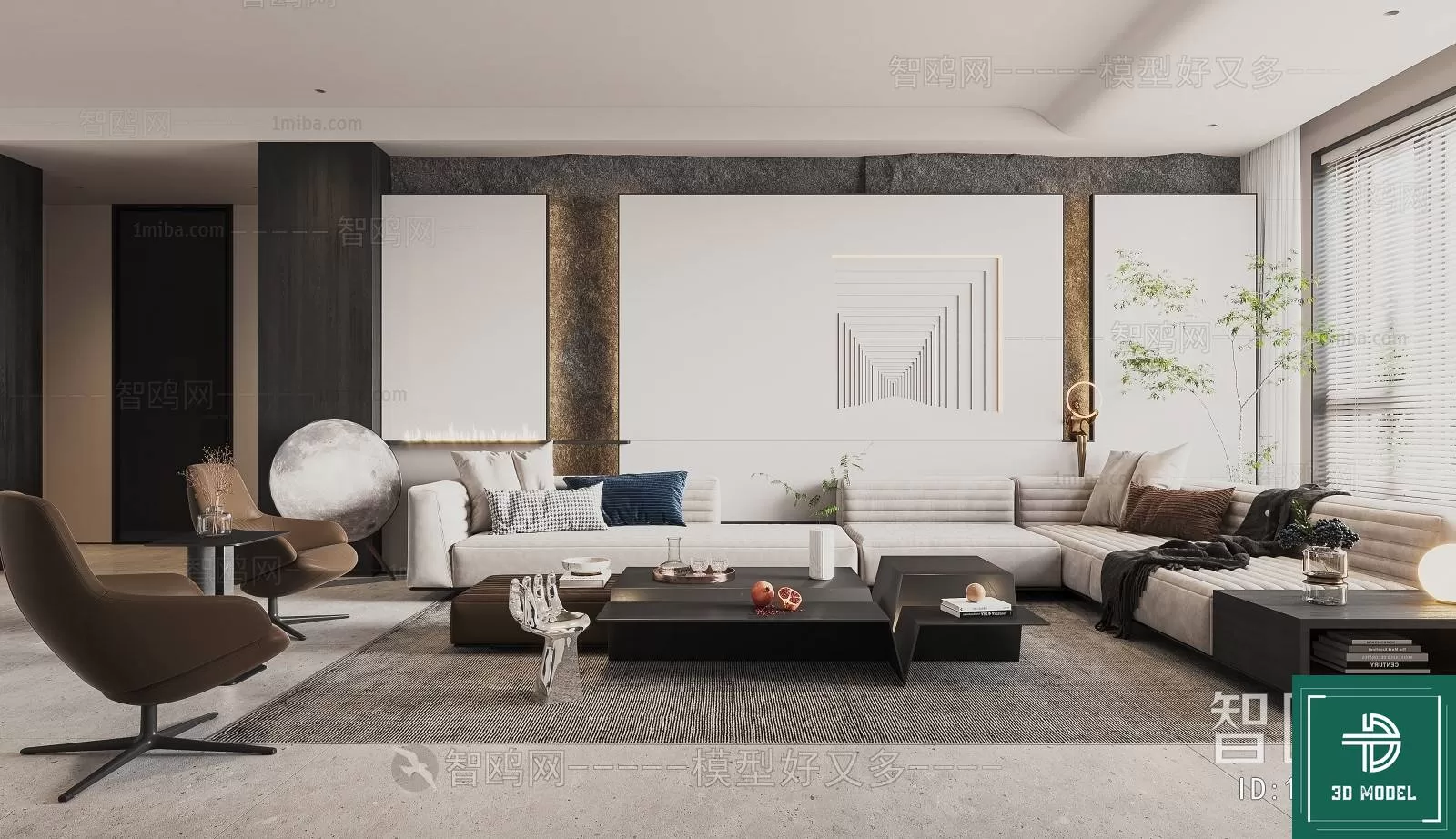 LIVING ROOM 3D SCENES – BLOCKS – 546 – PRO LIVING ROOM 3D SCENES – BLOCKS – 546 – PRO