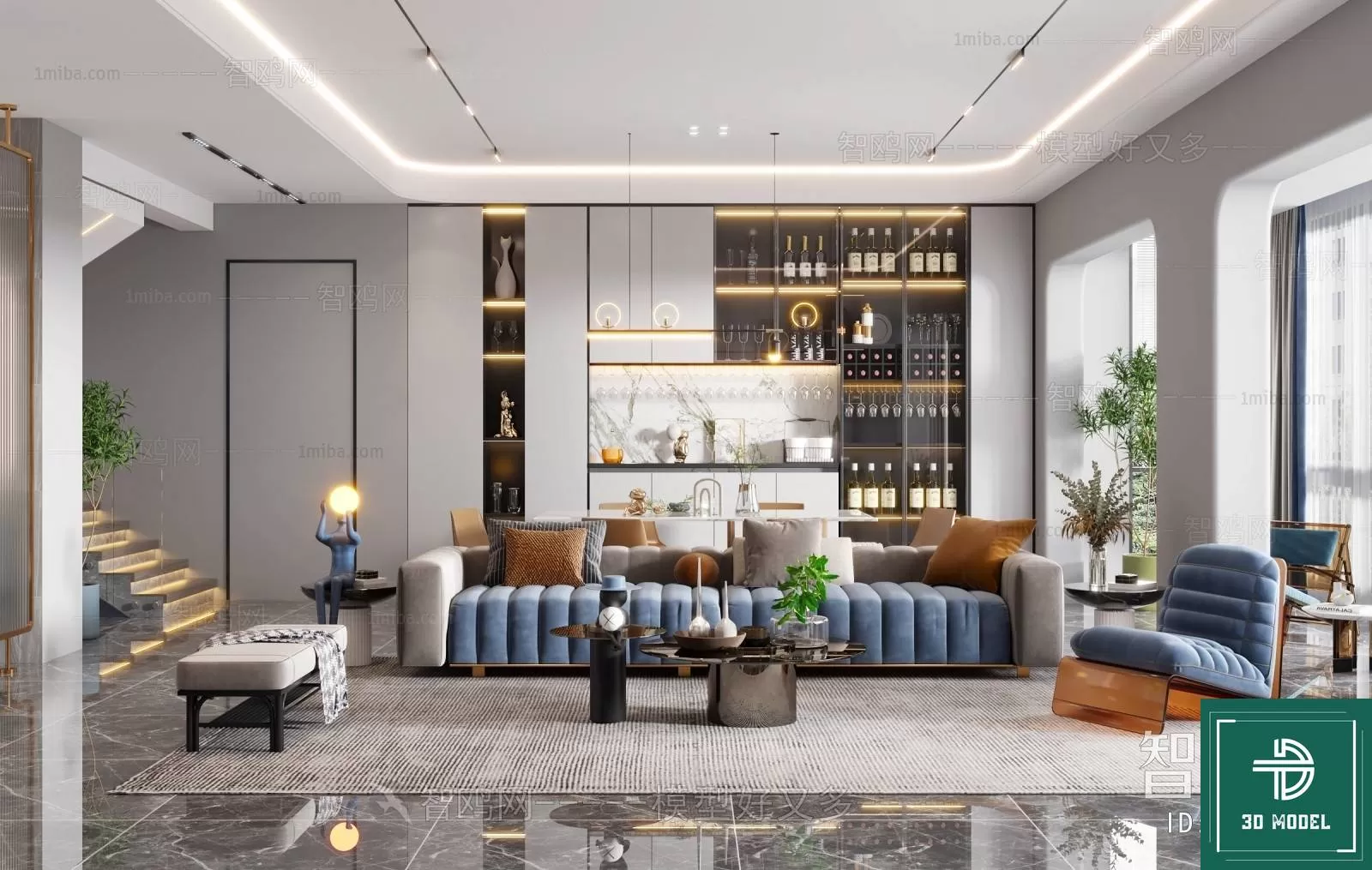 LIVING ROOM 3D SCENES – BLOCKS – 557 – PRO LIVING ROOM 3D SCENES – BLOCKS – 557 – PRO