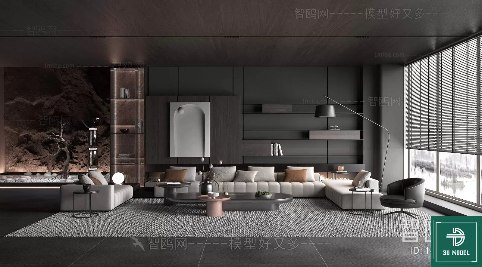 LIVING ROOM 3D SCENES – BLOCKS – 563 – PRO LIVING ROOM 3D SCENES – BLOCKS – 563 – PRO
