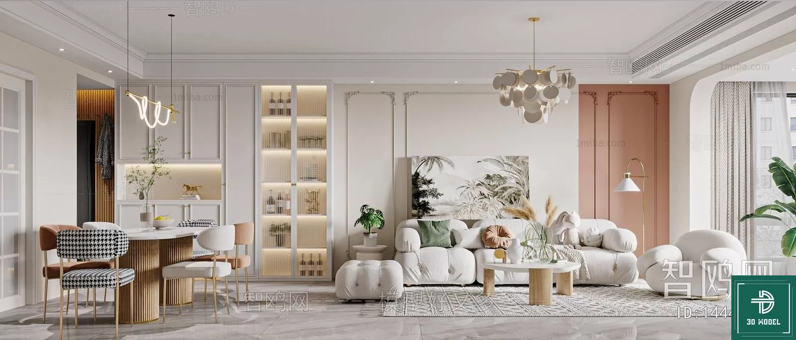 LIVING ROOM 3D SCENES – BLOCKS – 589 – PRO LIVING ROOM 3D SCENES – BLOCKS – 589 – PRO