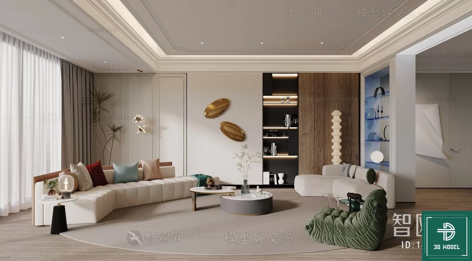 LIVING ROOM 3D SCENES – BLOCKS – 592 – PRO LIVING ROOM 3D SCENES – BLOCKS – 592 – PRO