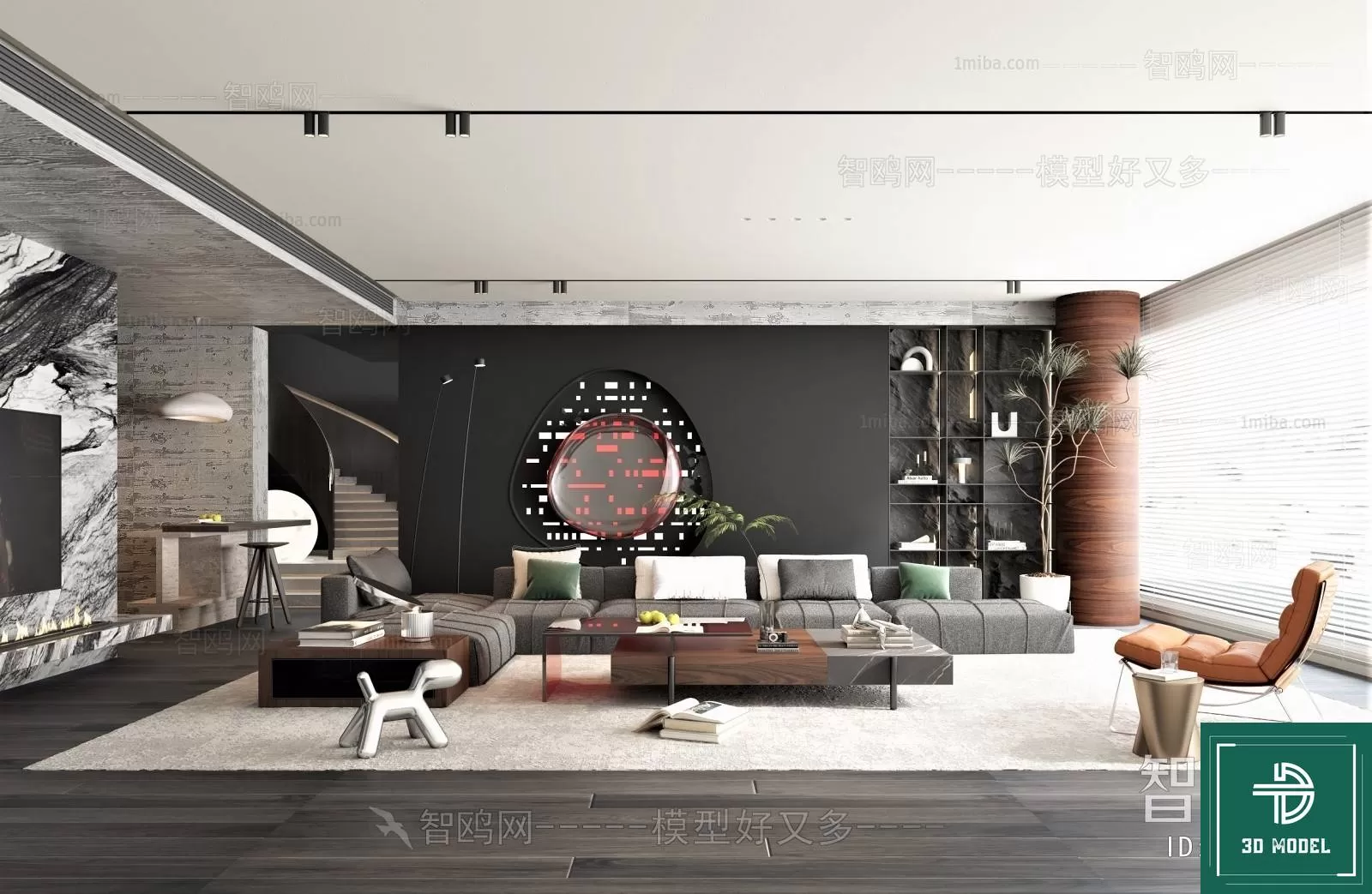 LIVING ROOM 3D SCENES – BLOCKS – 594 – PRO LIVING ROOM 3D SCENES – BLOCKS – 594 – PRO