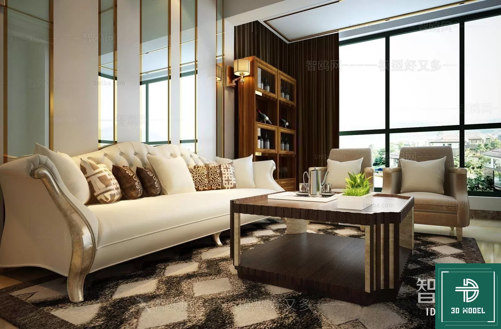 LIVING ROOM 3D SCENES – BLOCKS – 597 – PRO LIVING ROOM 3D SCENES – BLOCKS – 597 – PRO