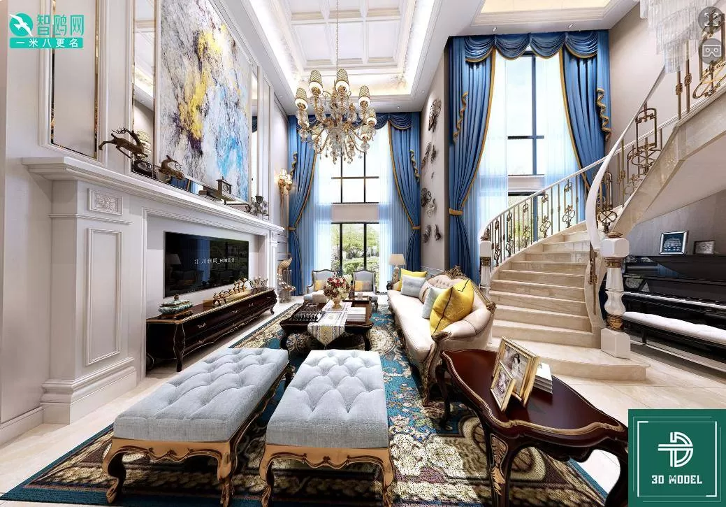 LIVING ROOM 3D SCENES – BLOCKS – 603 – PRO LIVING ROOM 3D SCENES – BLOCKS – 603 – PRO