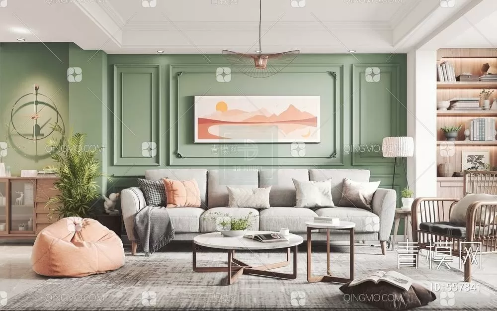 LIVING ROOM 3D SCENES – BLOCKS – 630 – PRO LIVING ROOM 3D SCENES – BLOCKS – 630 – PRO