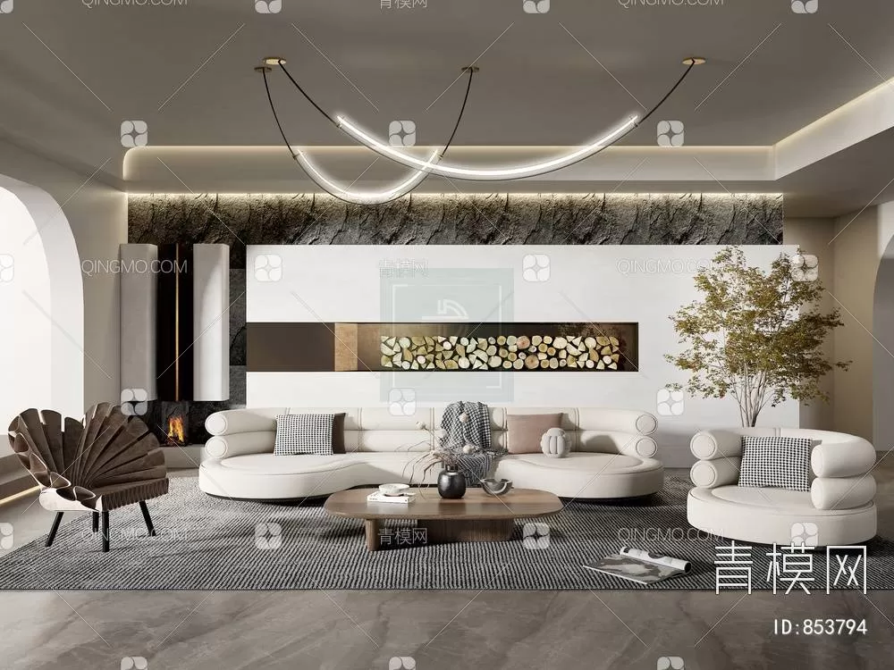 LIVING ROOM 3D SCENES – BLOCKS – 681 – PRO LIVING ROOM 3D SCENES – BLOCKS – 681 – PRO