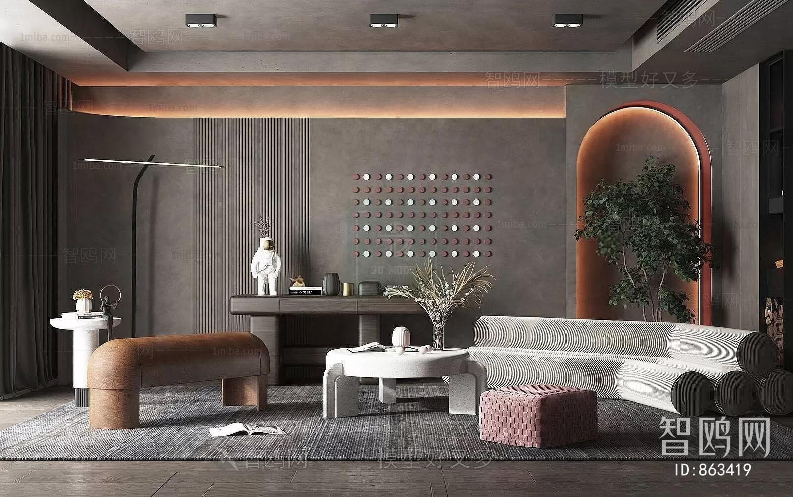 LIVING ROOM 3D SCENES – BLOCKS – 690 – PRO LIVING ROOM 3D SCENES – BLOCKS – 690 – PRO