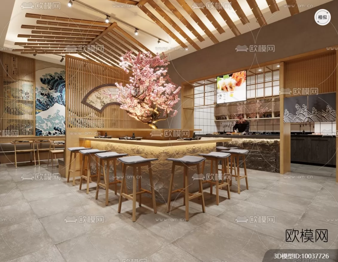 RESTAURANT – 3D SCENES – BLOCKS – 3D MODELS – 002 – PRO