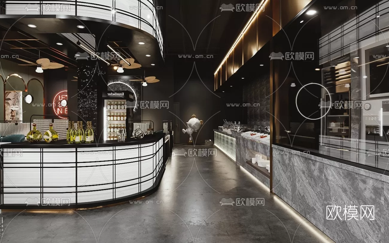 RESTAURANT – 3D SCENES – BLOCKS – 3D MODELS – 004 – PRO