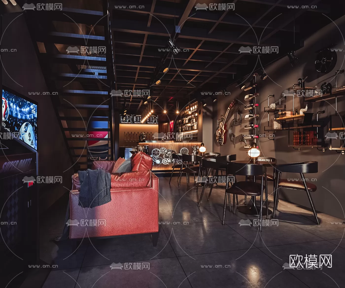 RESTAURANT – 3D SCENES – BLOCKS – 3D MODELS – 005 – PRO