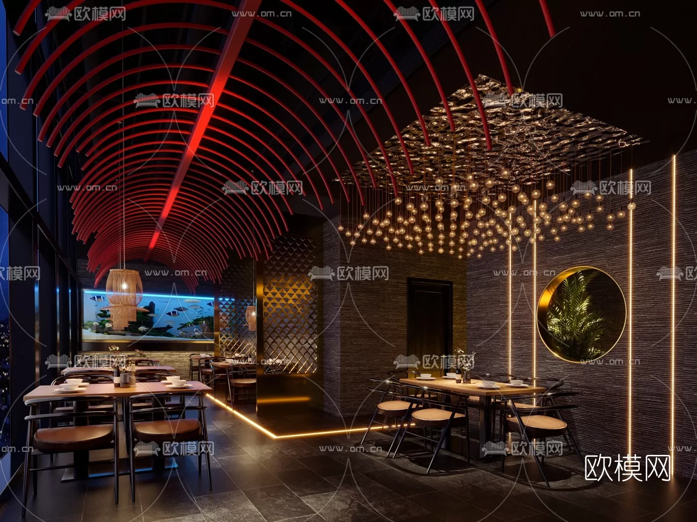 RESTAURANT – 3D SCENES – BLOCKS – 3D MODELS – 006 – PRO