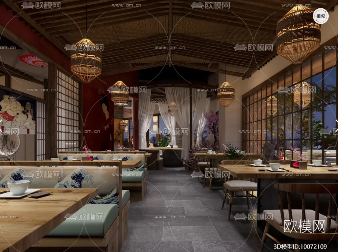 RESTAURANT – 3D SCENES – BLOCKS – 3D MODELS – 008 – PRO