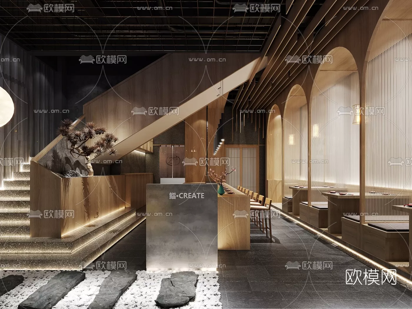 RESTAURANT – 3D SCENES – BLOCKS – 3D MODELS – 009 – PRO