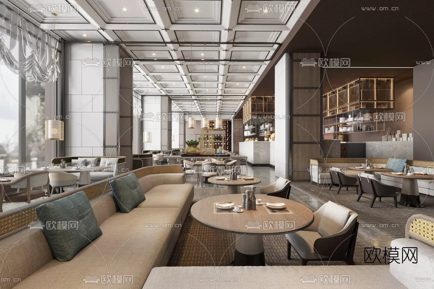 RESTAURANT – 3D SCENES – BLOCKS – 3D MODELS – 015 – PRO