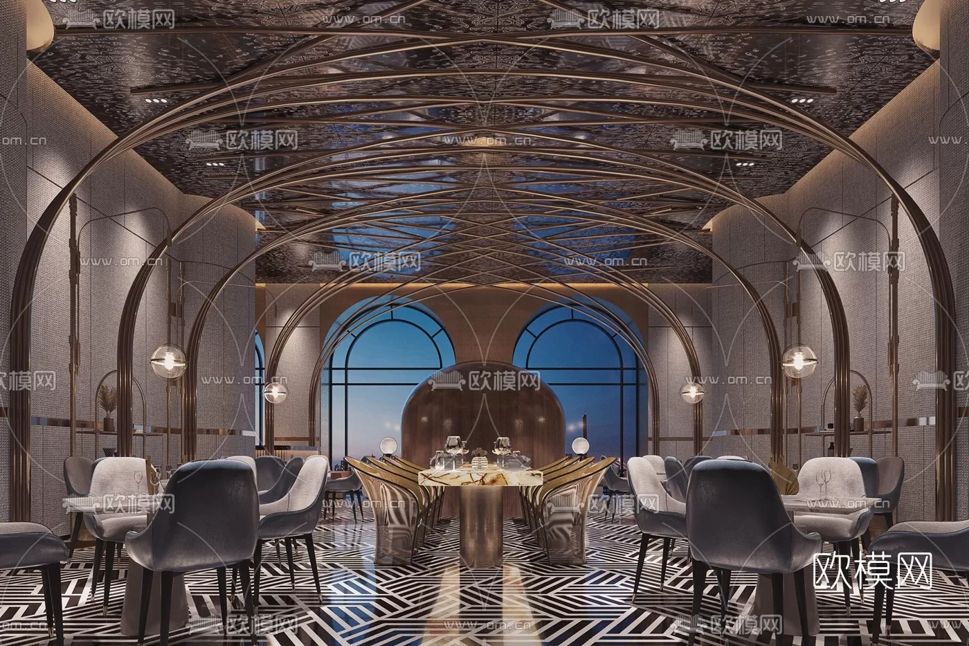 RESTAURANT – 3D SCENES – BLOCKS – 3D MODELS – 020 – PRO