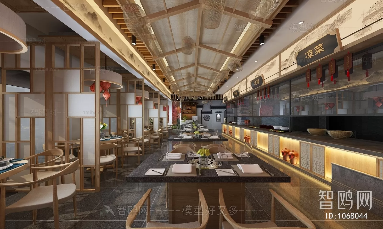 RESTAURANT – 3D SCENES – BLOCKS – 3D MODELS – 024 – PRO