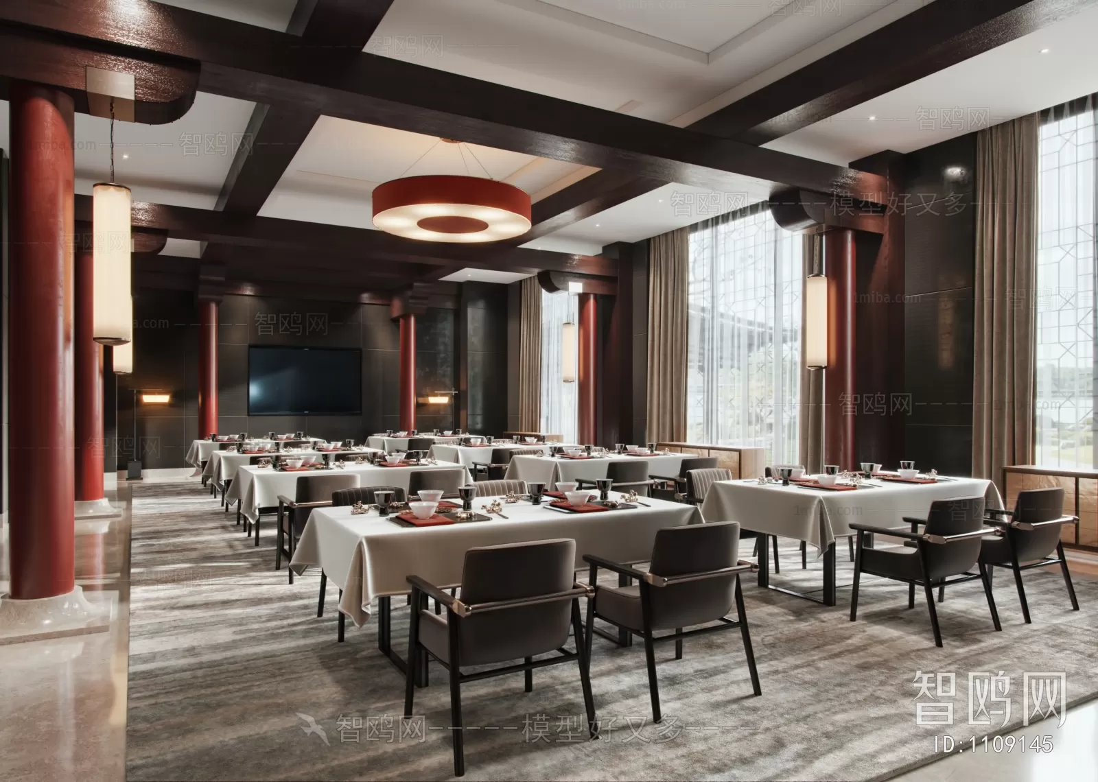 RESTAURANT – 3D SCENES – BLOCKS – 3D MODELS – 026 – PRO