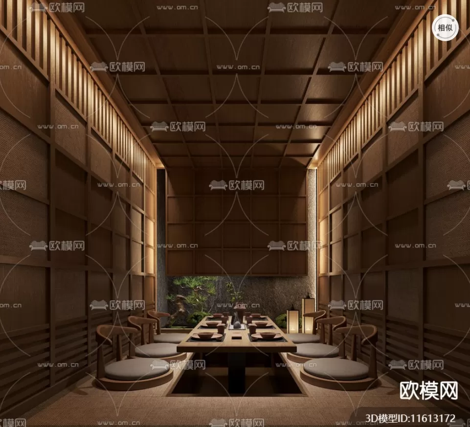 RESTAURANT – 3D SCENES – BLOCKS – 3D MODELS – 033 – PRO