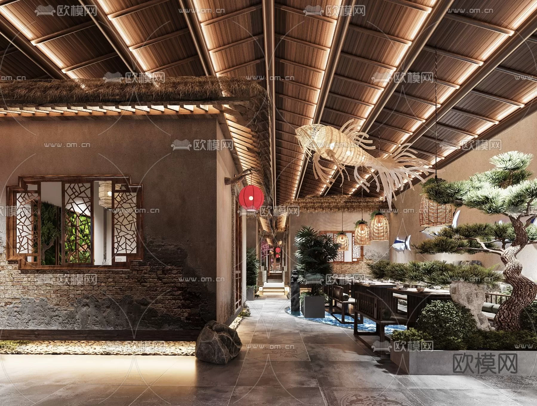 RESTAURANT – 3D SCENES – BLOCKS – 3D MODELS – 034 – PRO