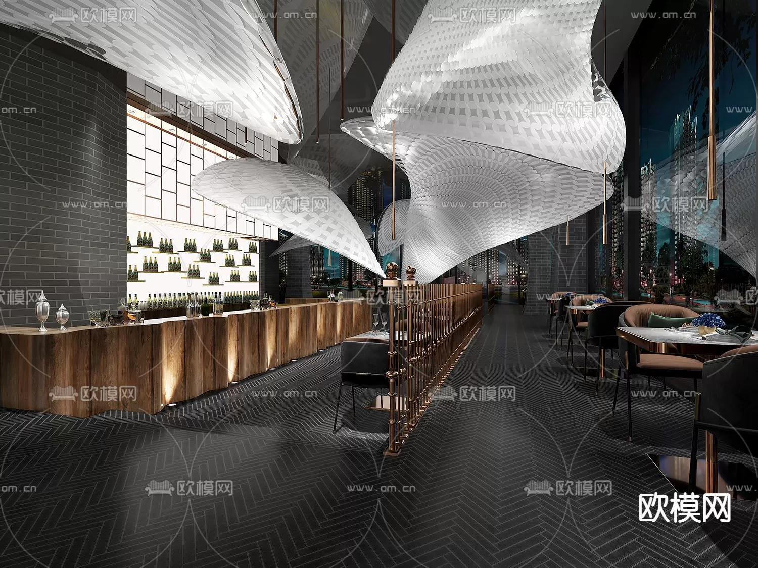 RESTAURANT – 3D SCENES – BLOCKS – 3D MODELS – 038 – PRO