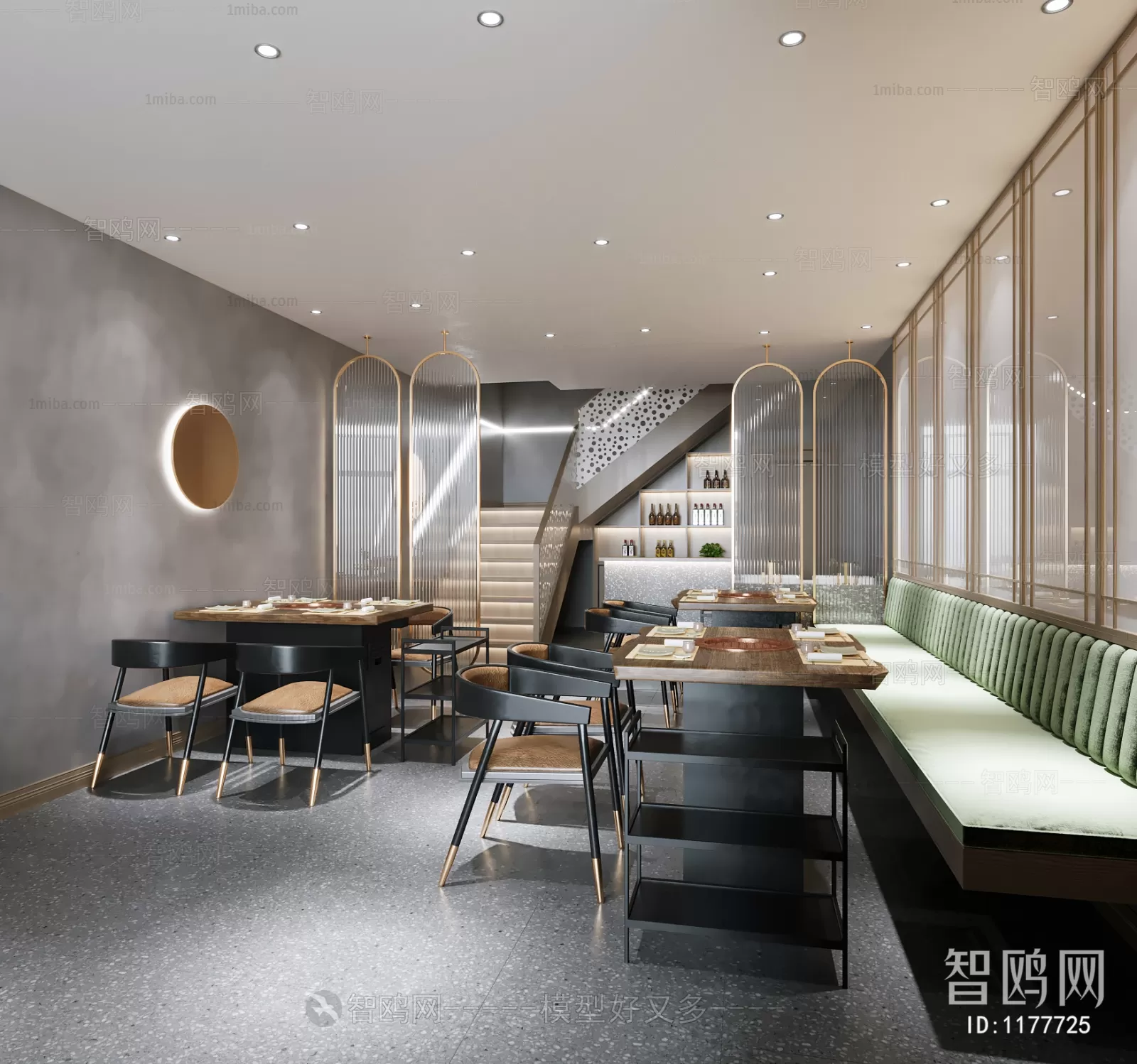 RESTAURANT – 3D SCENES – BLOCKS – 3D MODELS – 041 – PRO