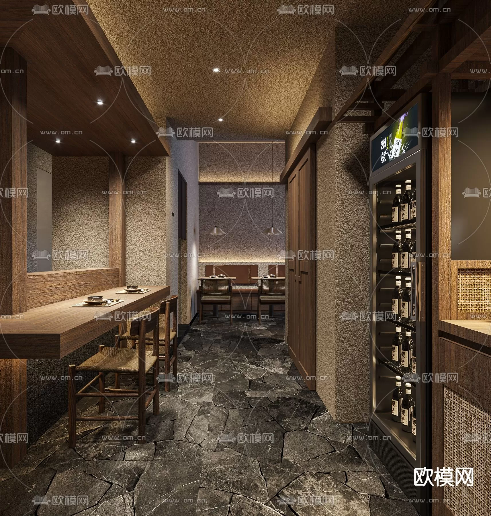 RESTAURANT – 3D SCENES – BLOCKS – 3D MODELS – 046 – PRO