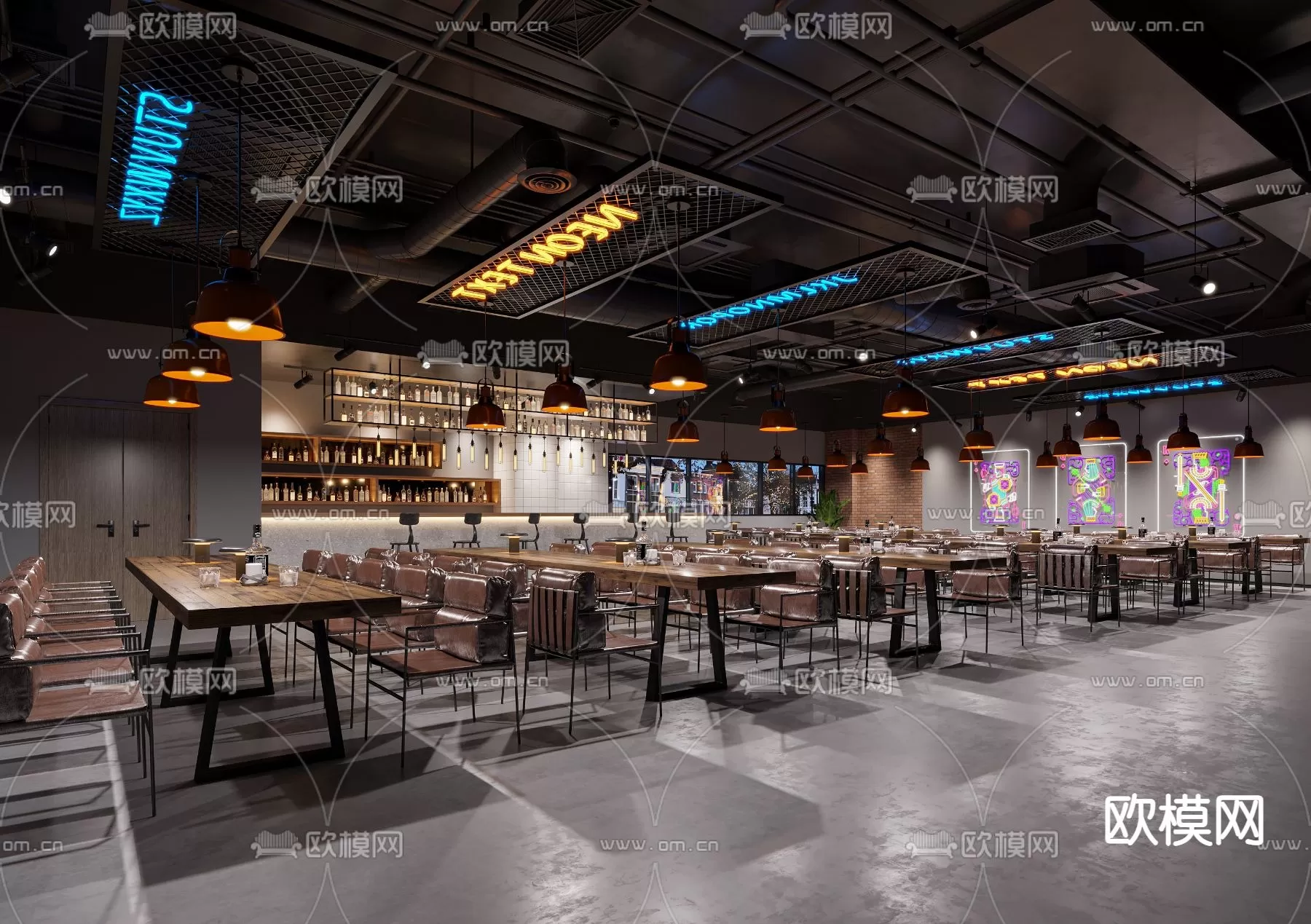 RESTAURANT – 3D SCENES – BLOCKS – 3D MODELS – 049 – PRO
