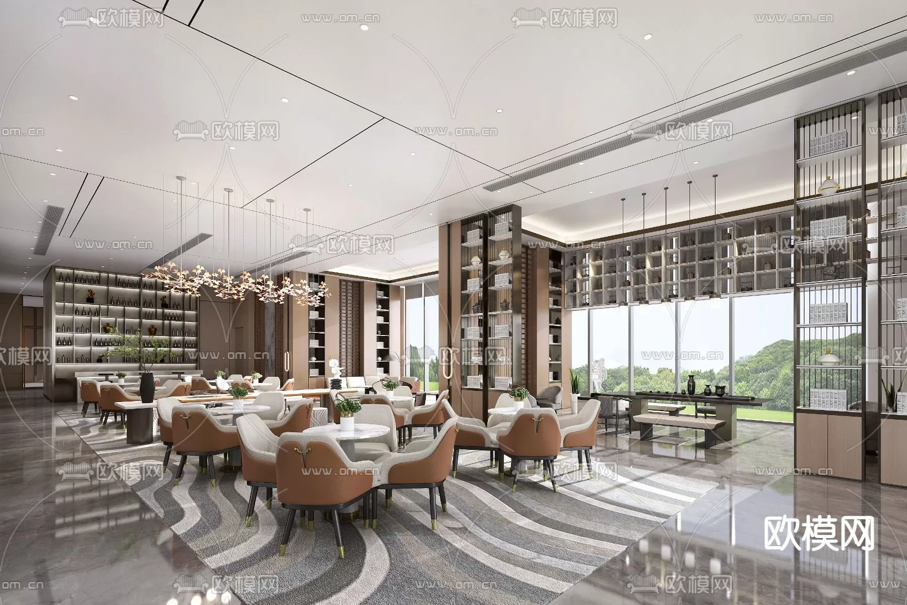 RESTAURANT – 3D SCENES – BLOCKS – 3D MODELS – 052 – PRO