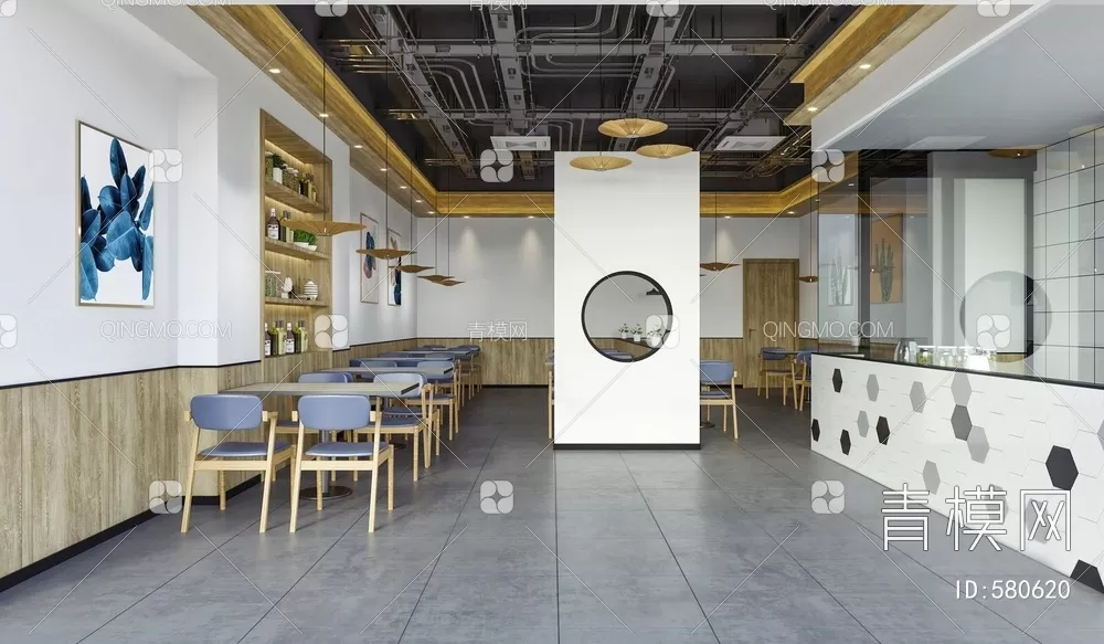 RESTAURANT – 3D SCENES – BLOCKS – 3D MODELS – 082 – PRO