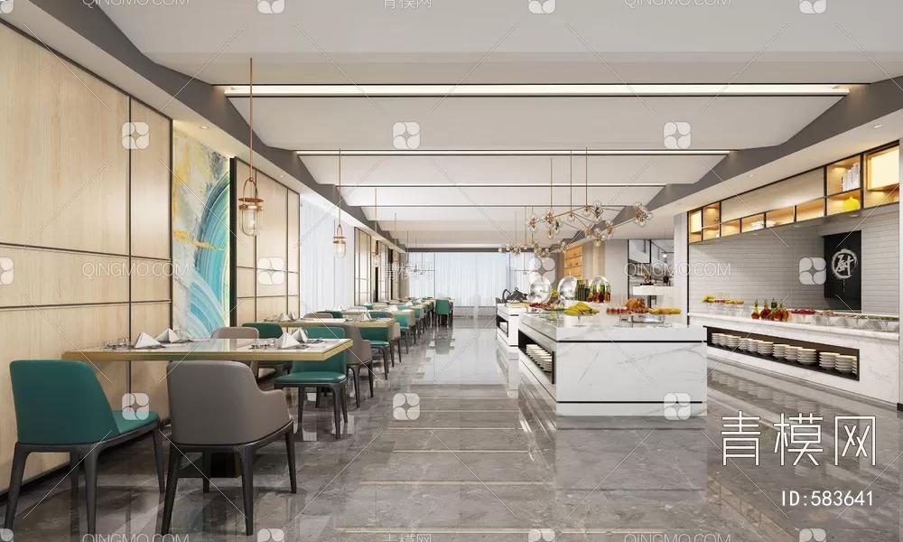 RESTAURANT – 3D SCENES – BLOCKS – 3D MODELS – 083 – PRO