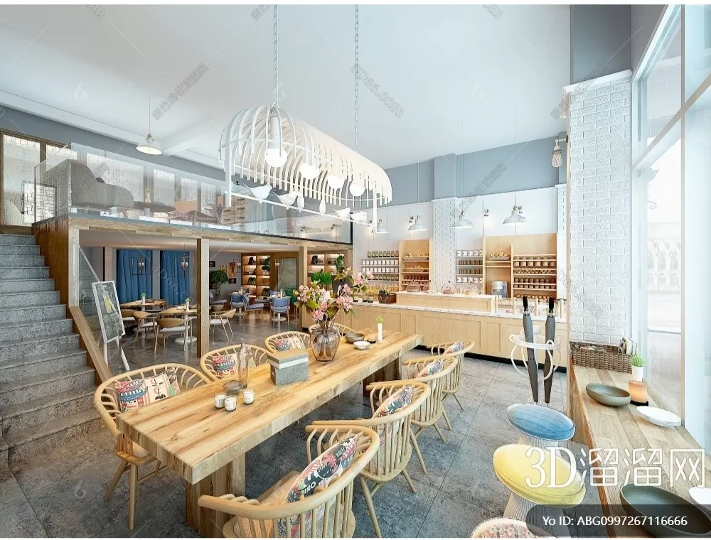 RESTAURANT – 3D SCENES – BLOCKS – 3D MODELS – 095 – PRO