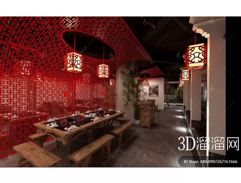 RESTAURANT – 3D SCENES – BLOCKS – 3D MODELS – 103 – PRO