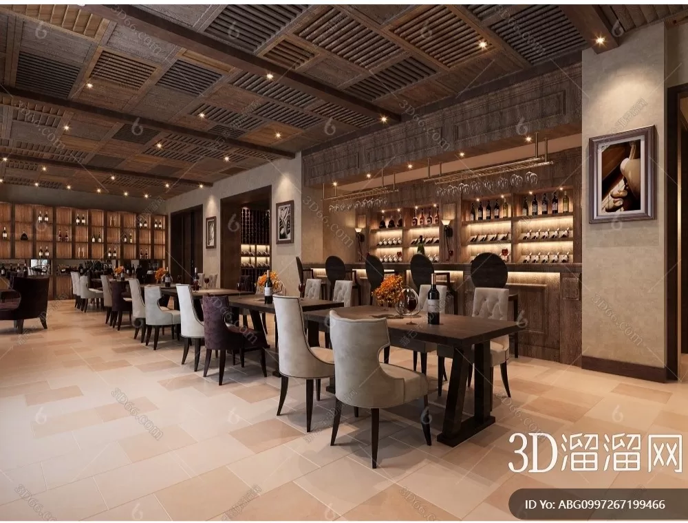 RESTAURANT – 3D SCENES – BLOCKS – 3D MODELS – 109 – PRO