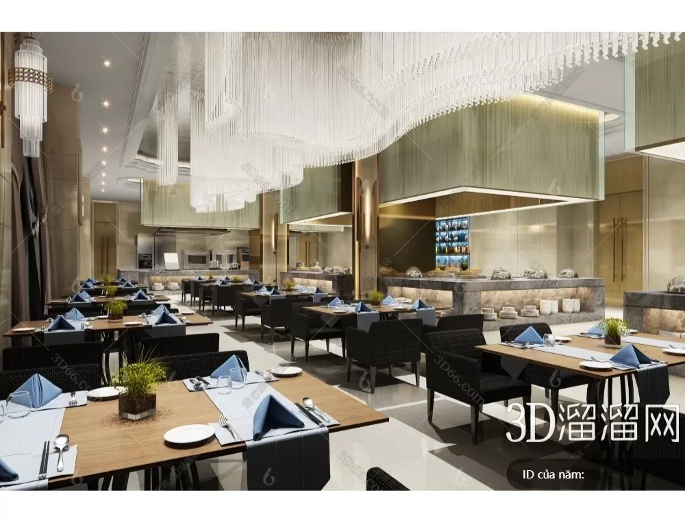 RESTAURANT – 3D SCENES – BLOCKS – 3D MODELS – 110 – PRO