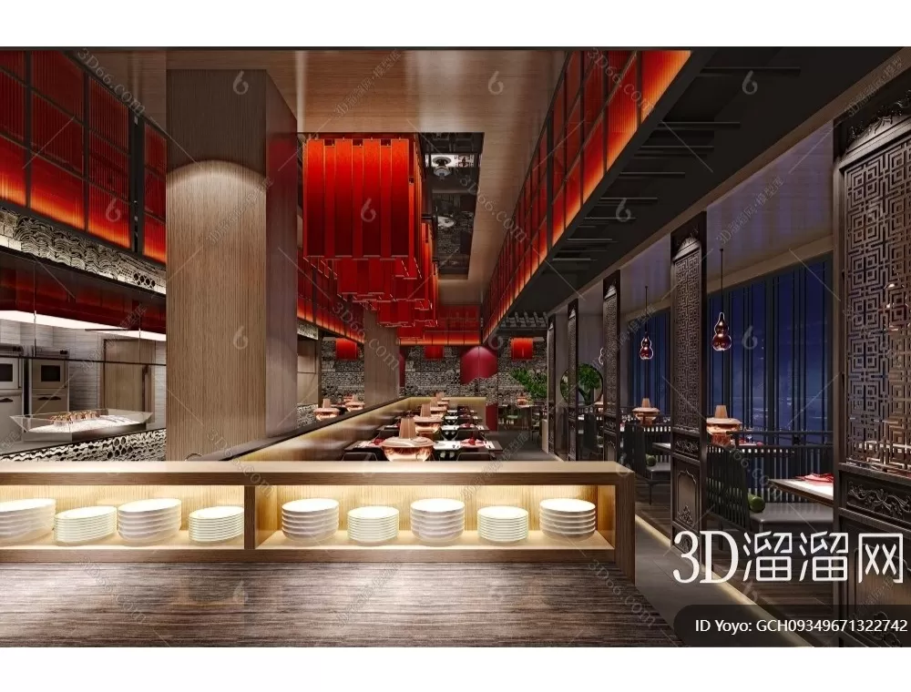 RESTAURANT – 3D SCENES – BLOCKS – 3D MODELS – 113 – PRO