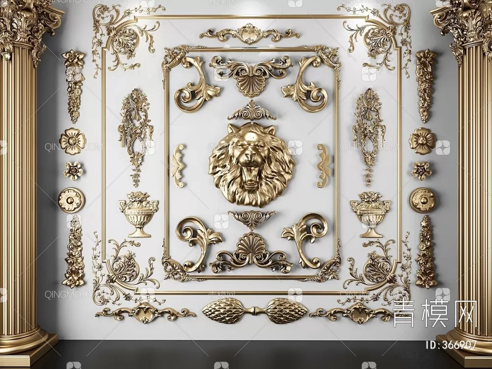 CLASSIC MOLDING – MOULDING – 3D MODELS – 053 – PRO