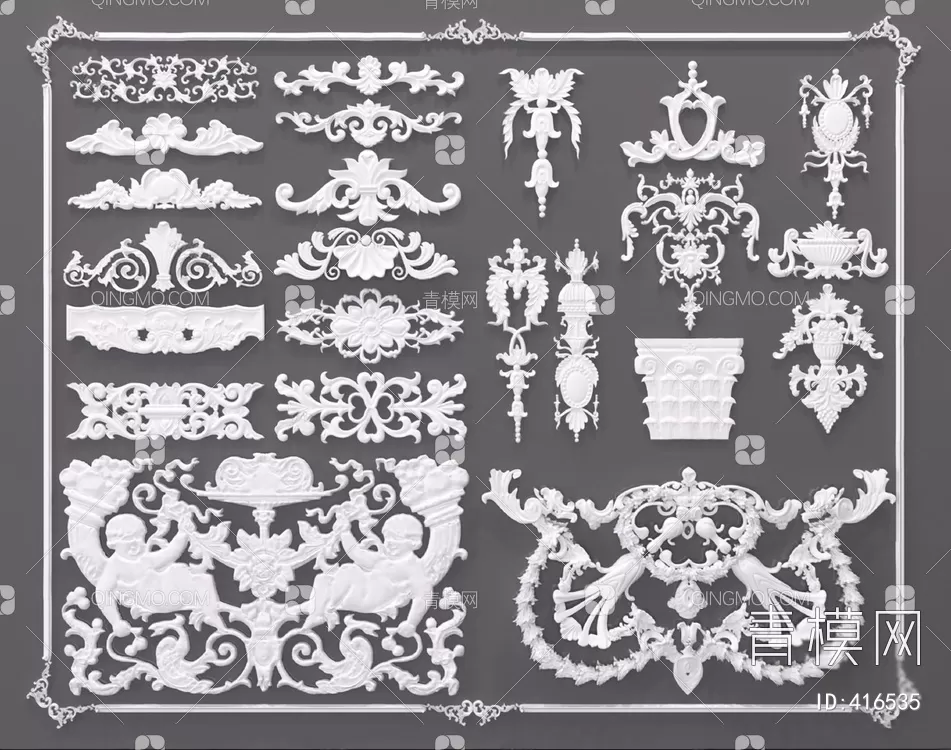 CLASSIC MOLDING – MOULDING – 3D MODELS – 085 – PRO