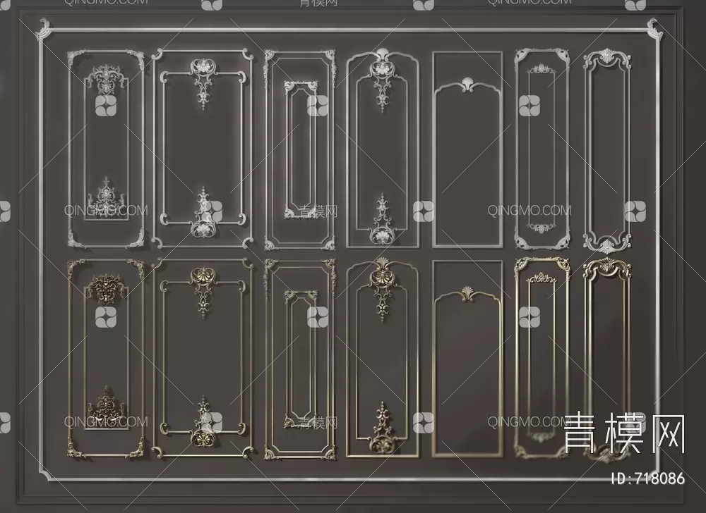 CLASSIC MOLDING – MOULDING – 3D MODELS – 205 – PRO