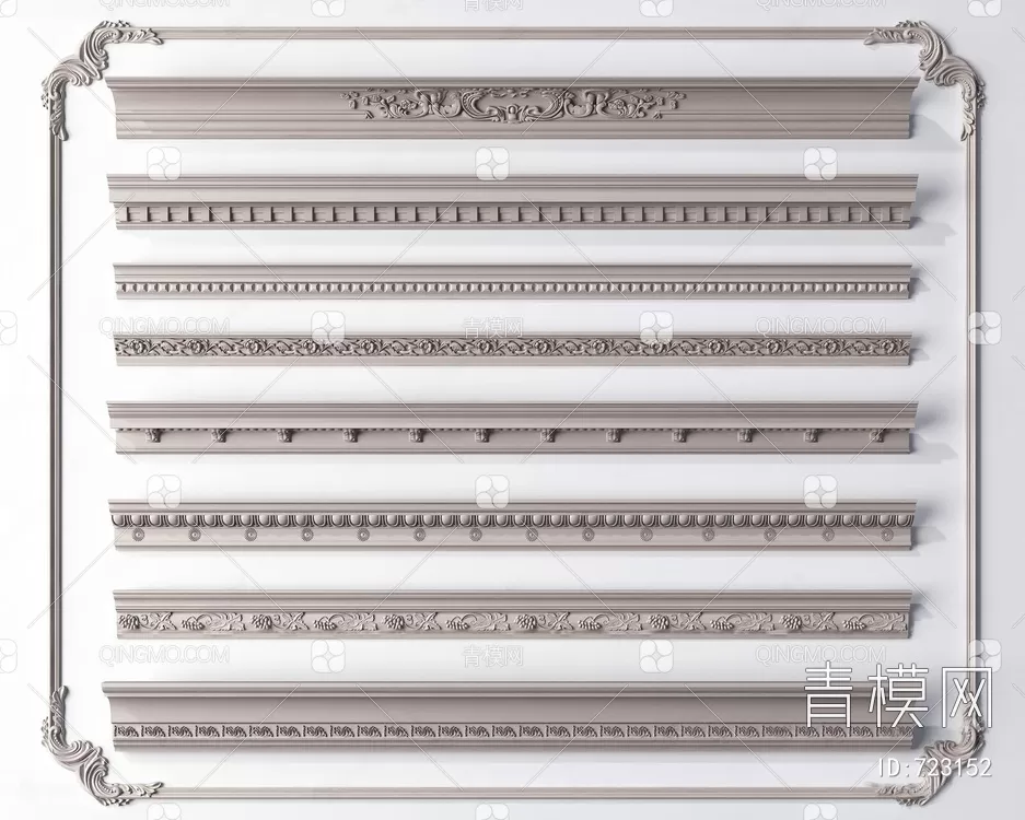 CLASSIC MOLDING – MOULDING – 3D MODELS – 210 – PRO