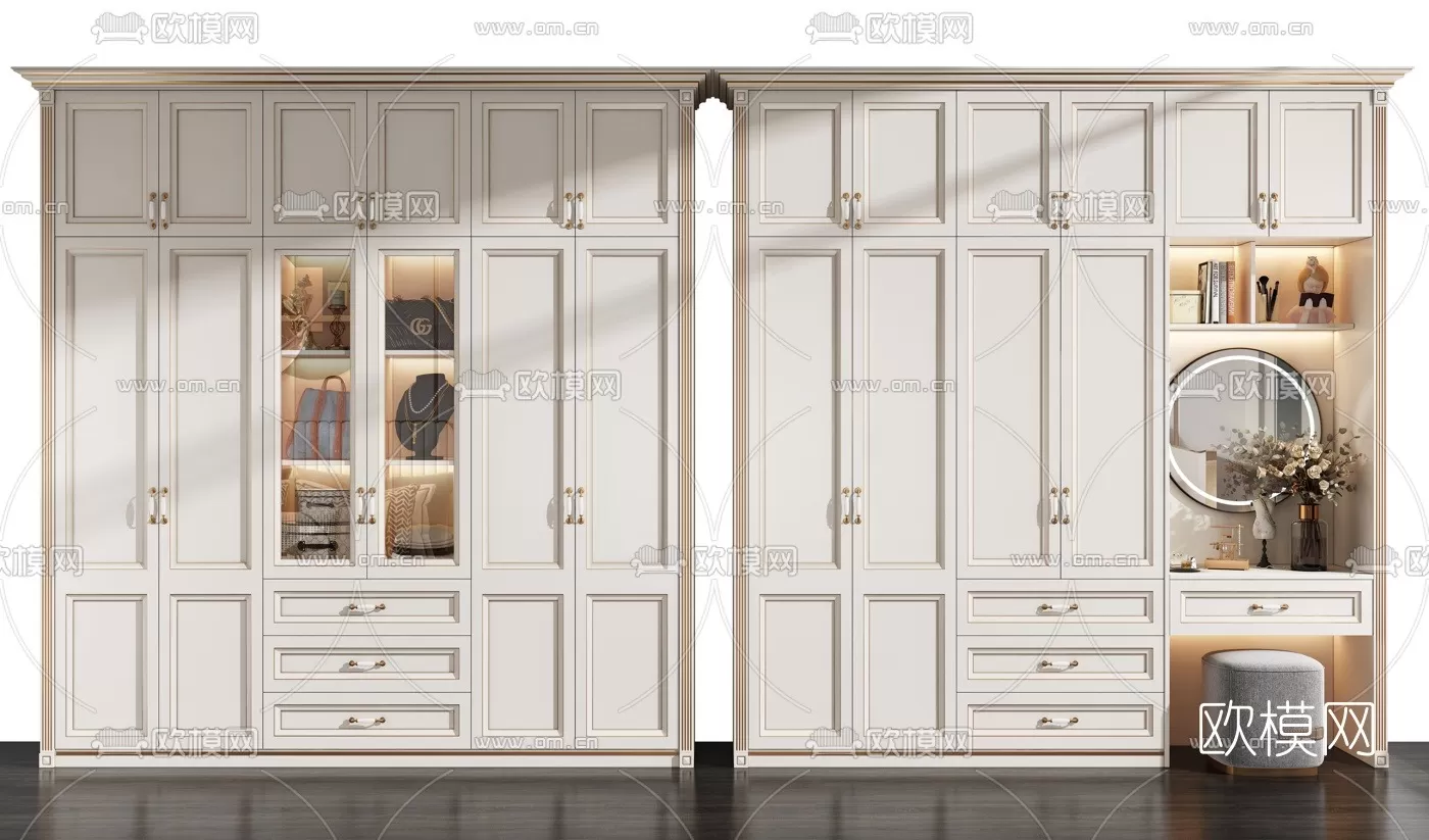 WARDROBE – CLOSET – 3DS MAX MODELS – 001 – PRO