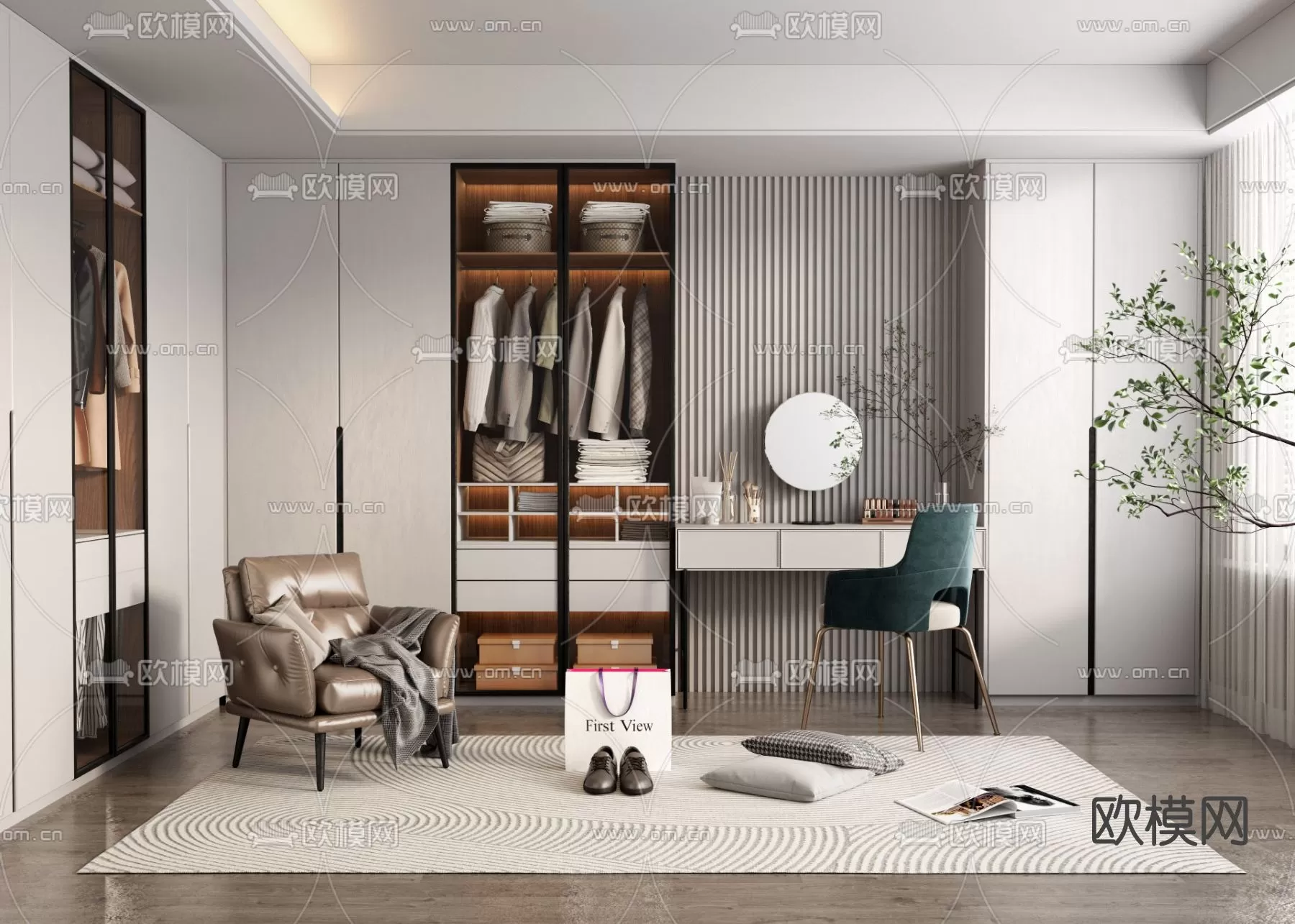 WARDROBE – CLOSET – 3DS MAX MODELS – 021 – PRO