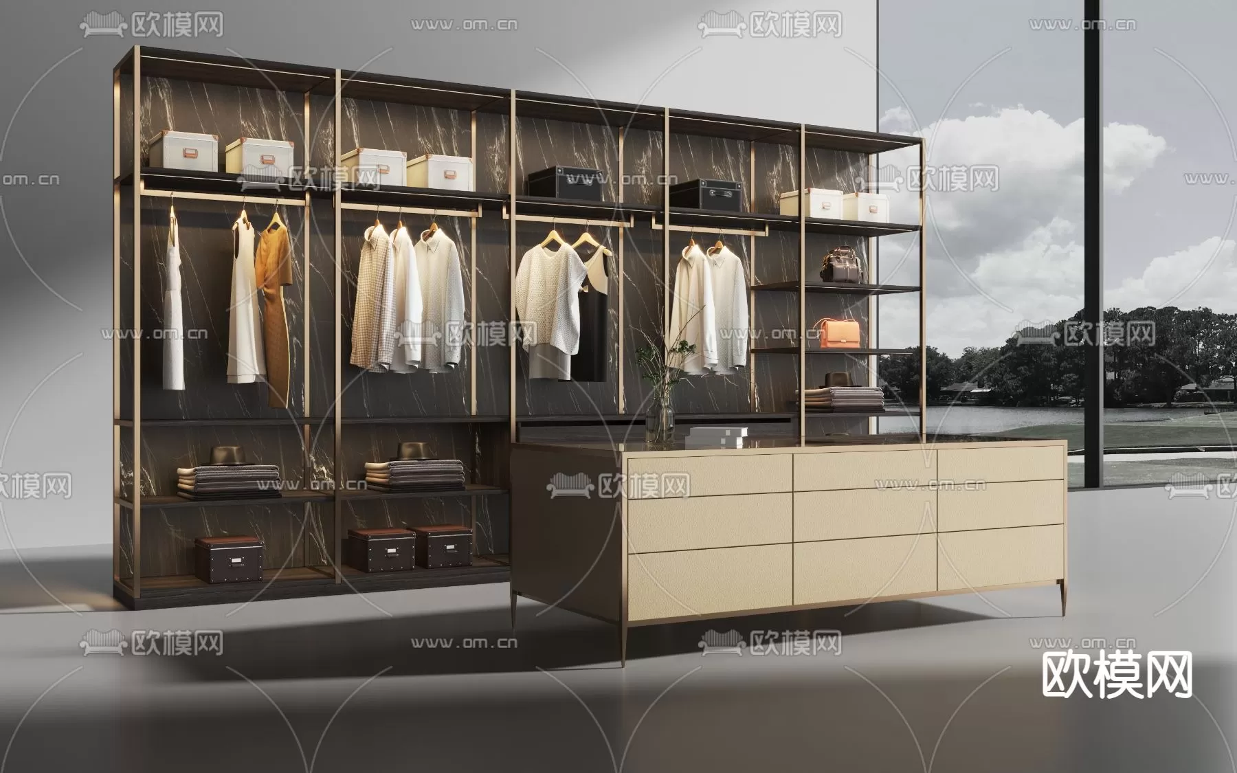 WARDROBE – CLOSET – 3DS MAX MODELS – 025 – PRO