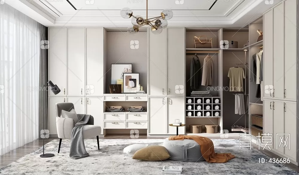 WARDROBE – CLOSET – 3DS MAX MODELS – 061 – PRO