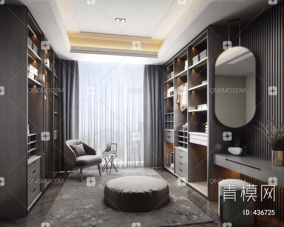 WARDROBE – CLOSET – 3DS MAX MODELS – 075 – PRO