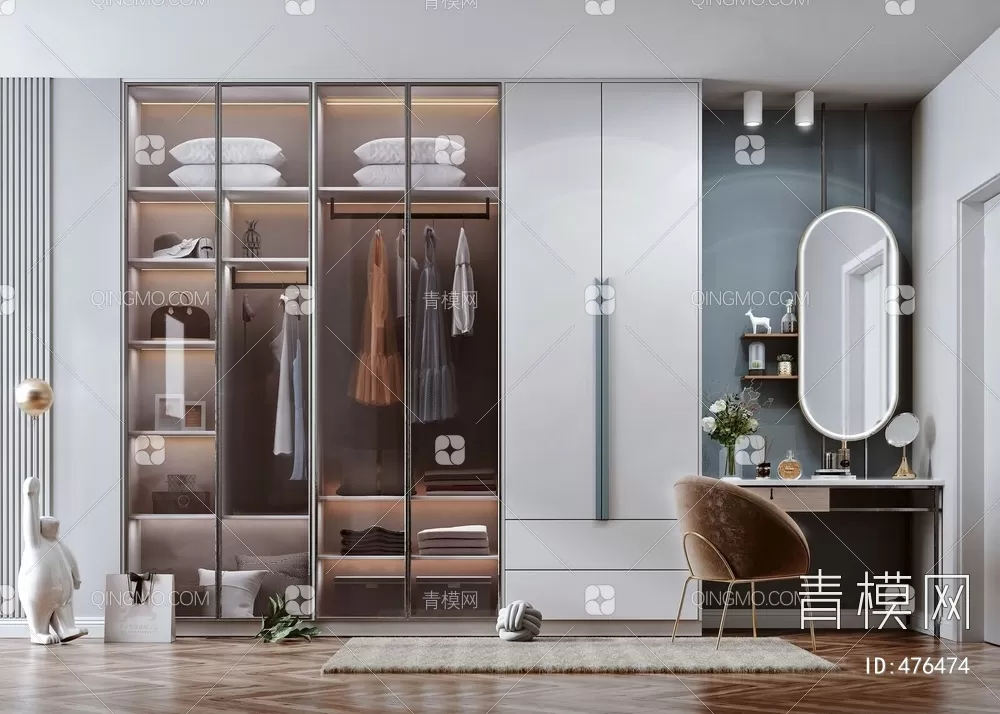 WARDROBE – CLOSET – 3DS MAX MODELS – 096 – PRO