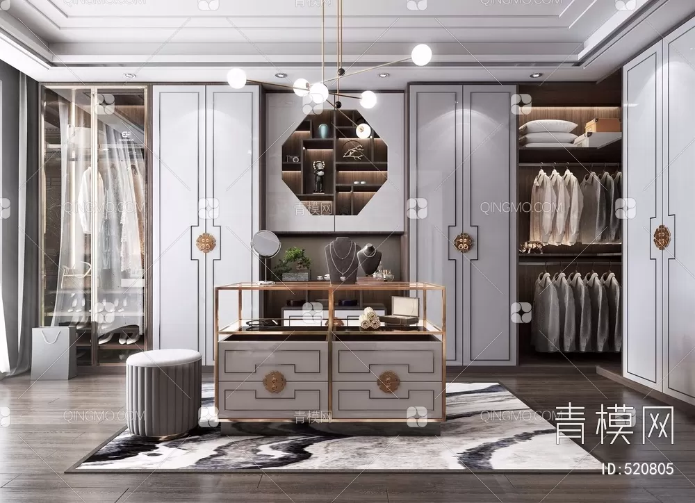 WARDROBE – CLOSET – 3DS MAX MODELS – 145 – PRO