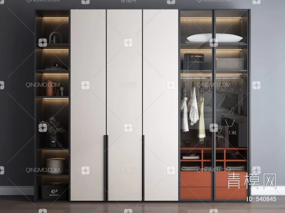 WARDROBE – CLOSET – 3DS MAX MODELS – 168 – PRO