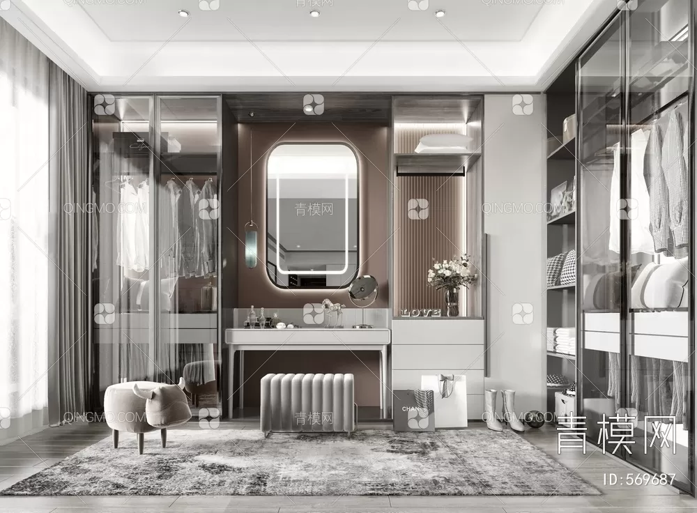 WARDROBE – CLOSET – 3DS MAX MODELS – 195 – PRO